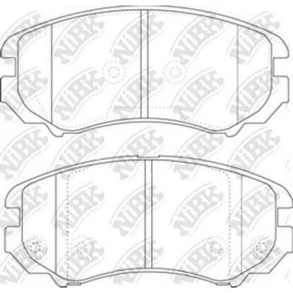 Колодки тормозные передние к-кт NiBK PN0377 фото