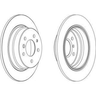 Диск тормозной задний FERODO DDF221 фото