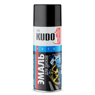 Автоэмаль KUDO для дисков черная 520мл фото