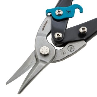 Ножницы по металлу 250мм прямой резки, двухкомп. рукоятки GROSS фото 3