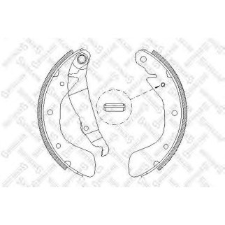 Колодки барабанные к-кт Stellox 409 100-SX фото