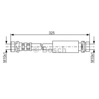 Шланг тормозной FORD Fiesta задний BOSCH фото