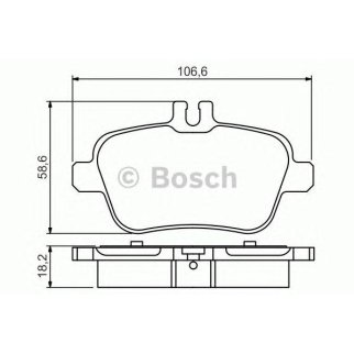 Колодки тормозные задние дисковые к-кт BOSCH 0 986 495 348 фото