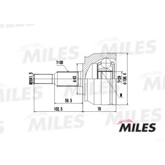 ШРУС VW TRANSPORTER V 2.0TDI-3.2 03- нар. фото 3