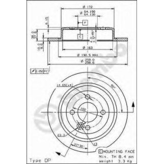 ( 08.9163.11 ) Тормозной диск фото