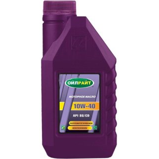 Масло моторное OILRIGHT Мотор Оил 10W-40 полусинтетическое 1 л 2359 фото