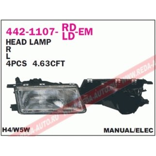 Фара левая DEPO 442-1107L-LD-EM фото