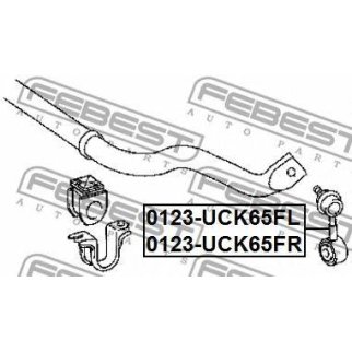 Стойка переднего стабилизатора FEBEST 0123-UCK65FL фото