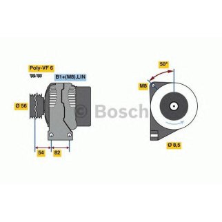 Генератор BOSCH 0 986 047 380 фото