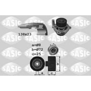 Комплект ГРМ c водяным насосом фото