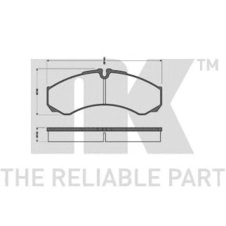 Колодки тормозные NK _222358 фото