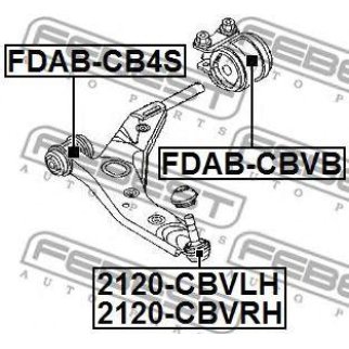 Сайлентблок FEBEST FDAB-CBVB фото