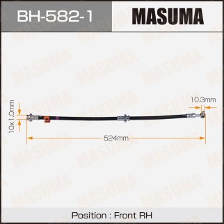 Шланг тормозной Masuma BH-582-1 фото
