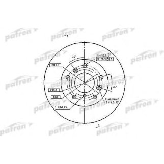 Диск тормозной PATRON PBD2571 фото