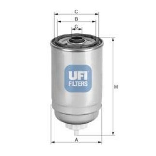 Фильтр топливный UFI 24 401 00 фото