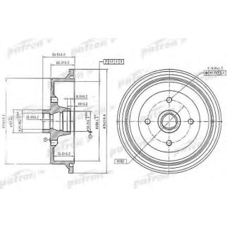 Барабан тормозной PATRON PDR1198 фото