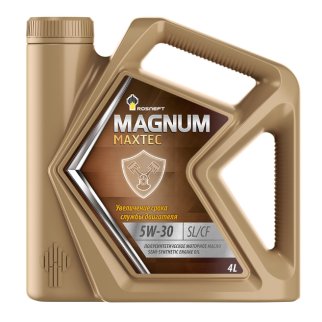 Масло Rosneft Magnum Maxtec 5W30 моторное полусинтетическое 4 л фото