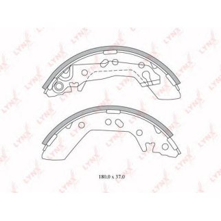 Колодки барабанные к-кт LYNXauto BS-6301 фото