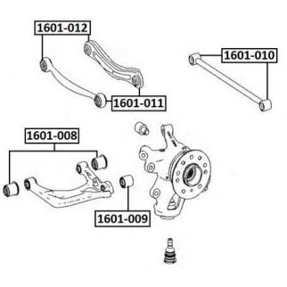 Сайлентблок нижнего рычага подвески зад прав/лев фото