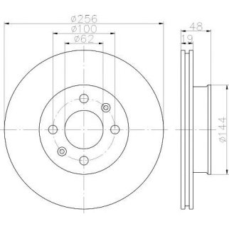 Диск тормозной передний вентилируемый TEXTAR 92144700 фото