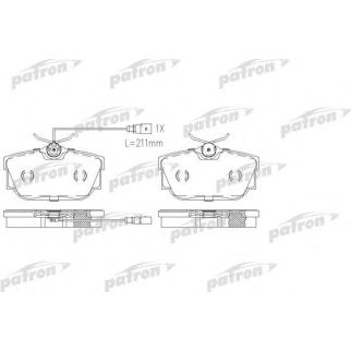 Колодки тормозные PATRON PBP1132 фото