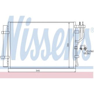 Радиатор кондиционера Nissens 940251 фото