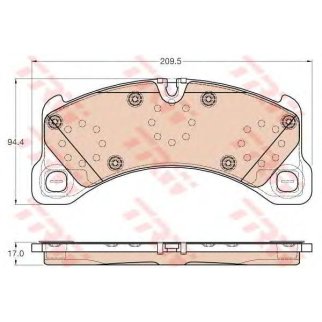 Колодки тормозные передние к-кт TRW GDB2004 фото