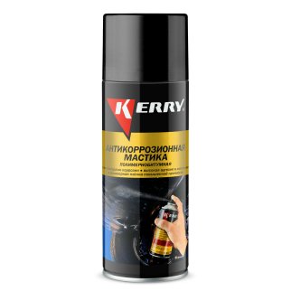 Антикоррозийная битумная мастика, аэрозоль, 520 мл. KERRY KR-955 фото