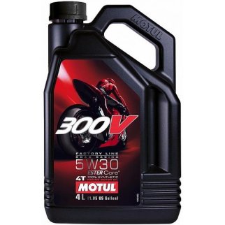 Масло моторное MOTUL 300V FL ROAD RACING 5W30 4T 4L фото