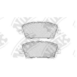 Колодки тормозные передние к-кт NiBK PN8866 фото