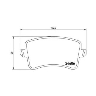 Колодки тормозные к-кт brembo P 85 100 фото
