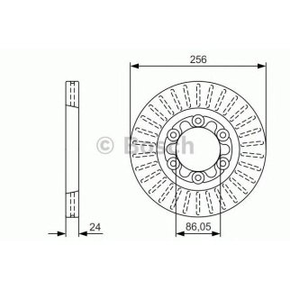 Диск тормозной задний BOSCH 0 986 479 U98 фото
