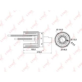 Фильтр топливный LYNXauto LF974M фото