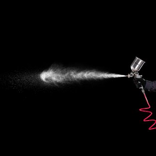 Краскопульт MATRIX с в/б V=0,6л + сопла диаметром 1.2, 1.5 и 1.8мм фото 1