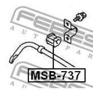 Втулка заднего стабилизатора FEBEST MSB-737 фото