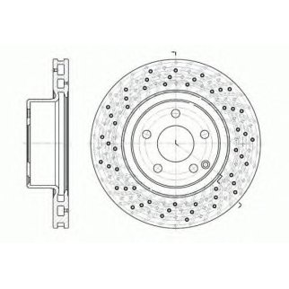 6817.10_диск тормозной передний! MB W220 2.8/3.2/3.8 98> фото