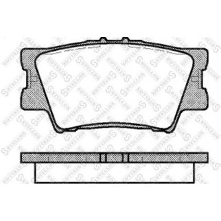1242 000B-SX_колодки дисковые задние! с антискрип. пластинами Toyota Rav 4 2.4/3.5i/2.4D 4WD 06> фото
