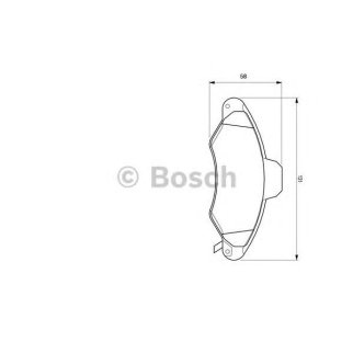 Колодки тормозные передние к-кт BOSCH 0 986 424 644 фото