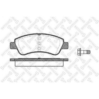 852 000B-SX_колодки дисковые п.! Fiat Idea/Doblo, Citroen Berlingo/C3/Xsara 1.4i/1.3D-1.9JTD 01&gt; фото