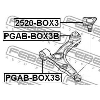 2520BOX3_опора шаровая! Fiat Ducato 2.2D/2.3D/3.0D, Citroen Jumper, Peugeot Boxer 2.2HDi/3.0HDi 06> фото