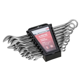 Набор ключей комбинированных 6-22 мм, 9 шт, полированный хром MATRIX фото