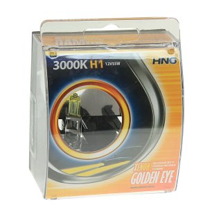 Лампа 12V H1 (55) P14.5s 12V HNG GOLDEN EYE 3000K (2шт) фото