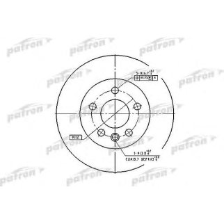 Диск тормозной PATRON PBD1596 фото