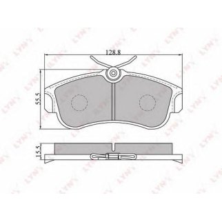 Колодки тормозные передние к-кт LYNXauto BD-5735 фото