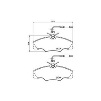 Колодки торм.пер. фото