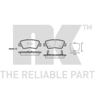 Колодки тормозные NK _223434 фото