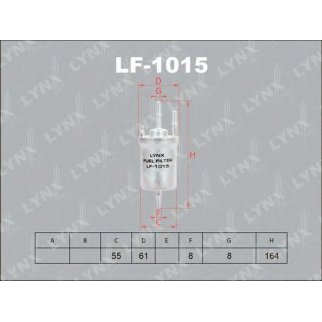 Фильтр топливный LYNXauto LF-1015 фото