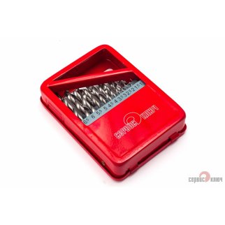 Набор свёрл по металлу (1-10ммчерез 0,5мм) в металле СЕРВИС КЛЮЧ фото 1