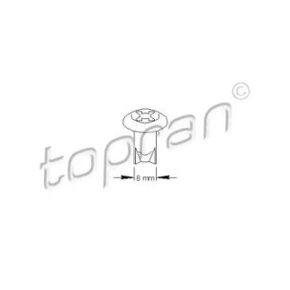 Клипса RENAULT LOGAN молдинга крыла фото