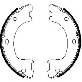 4674.00_колодки барабанные! ручника 172х32 MB Sprinter (906) 3-t/3,5-t/5-t 06> фото